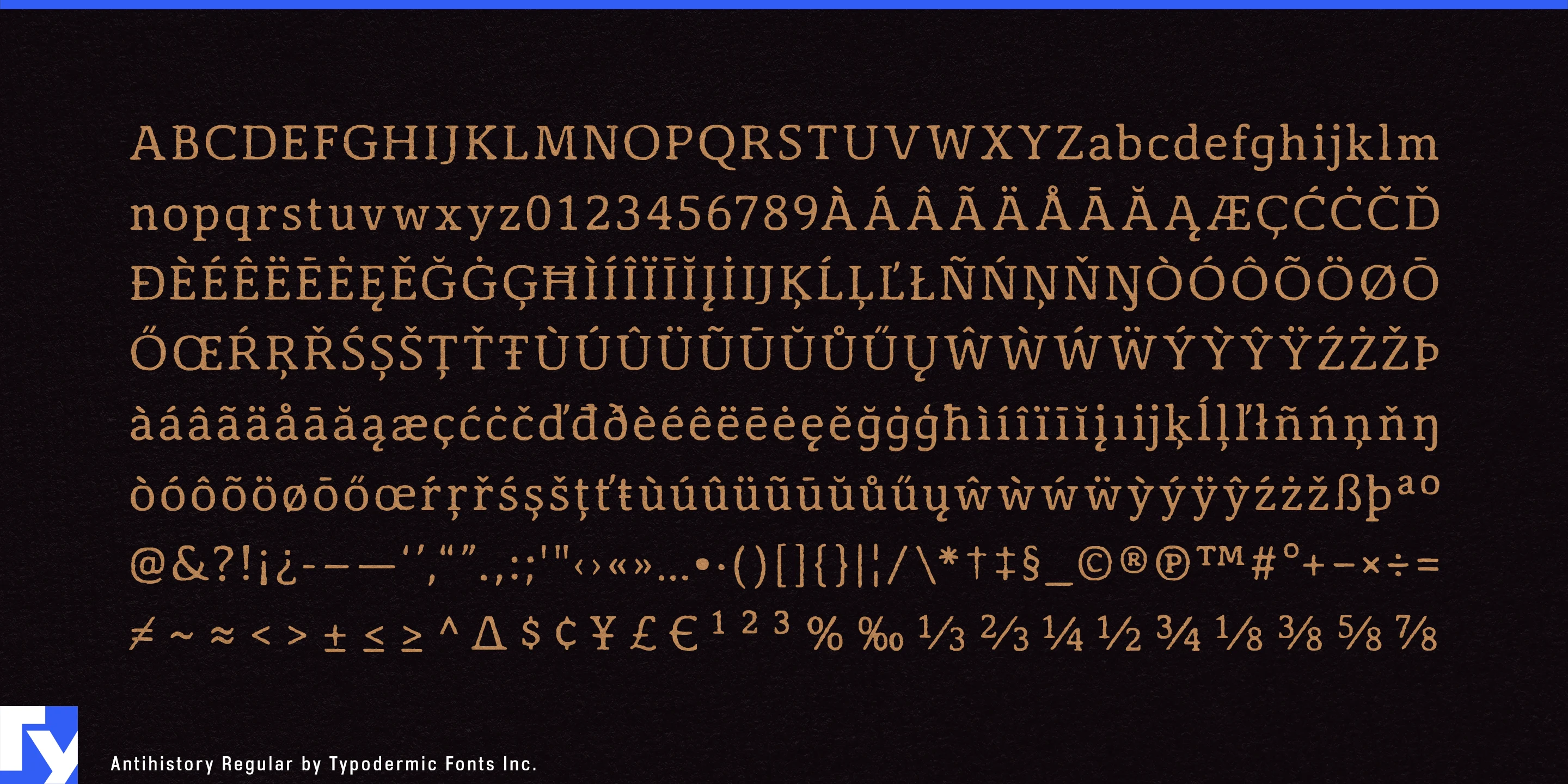 Schriftmuster 5 von Antihistory
