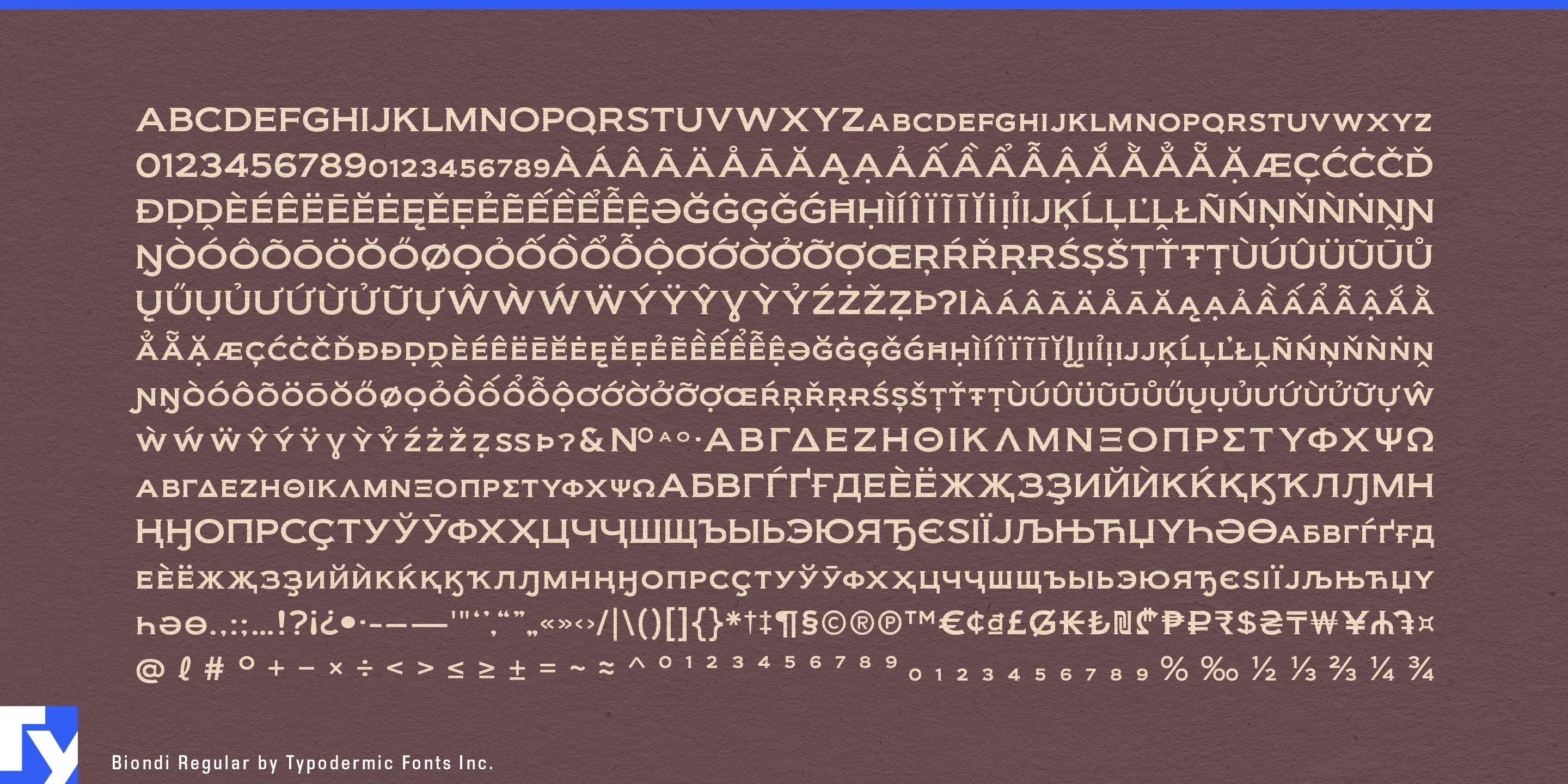 Schriftmuster 5 von Biondi