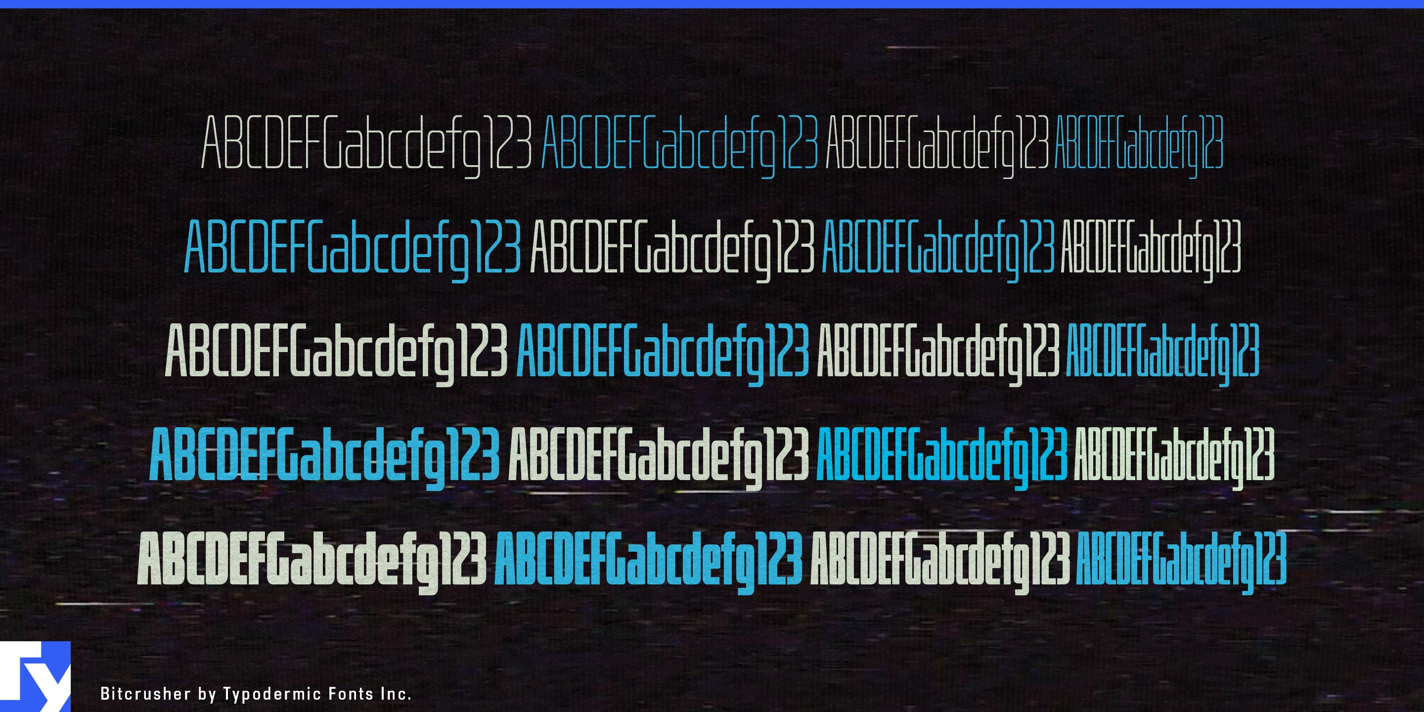 Schriftmuster 4 von Bitcrusher