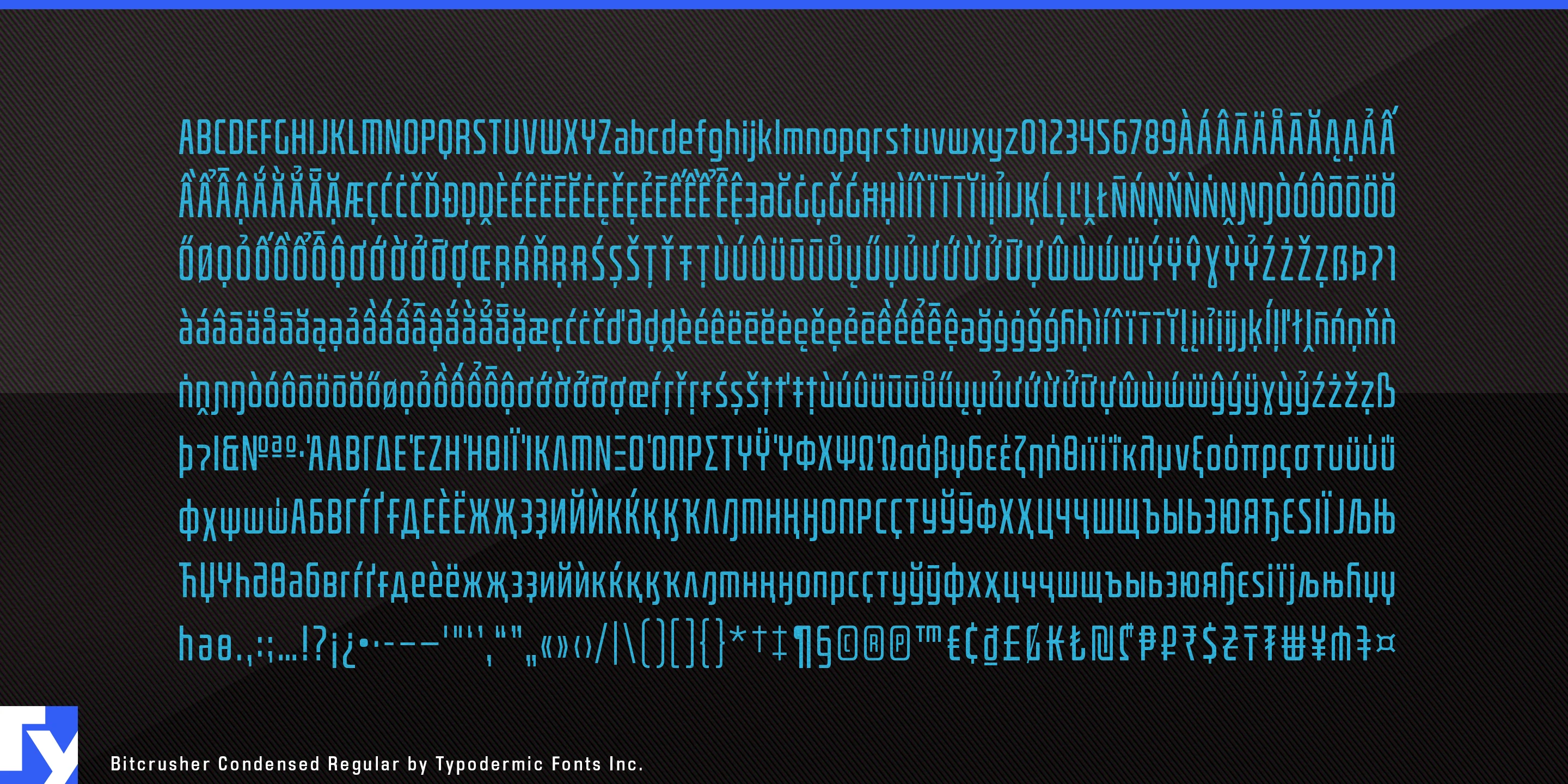 Schriftmuster 5 von Bitcrusher