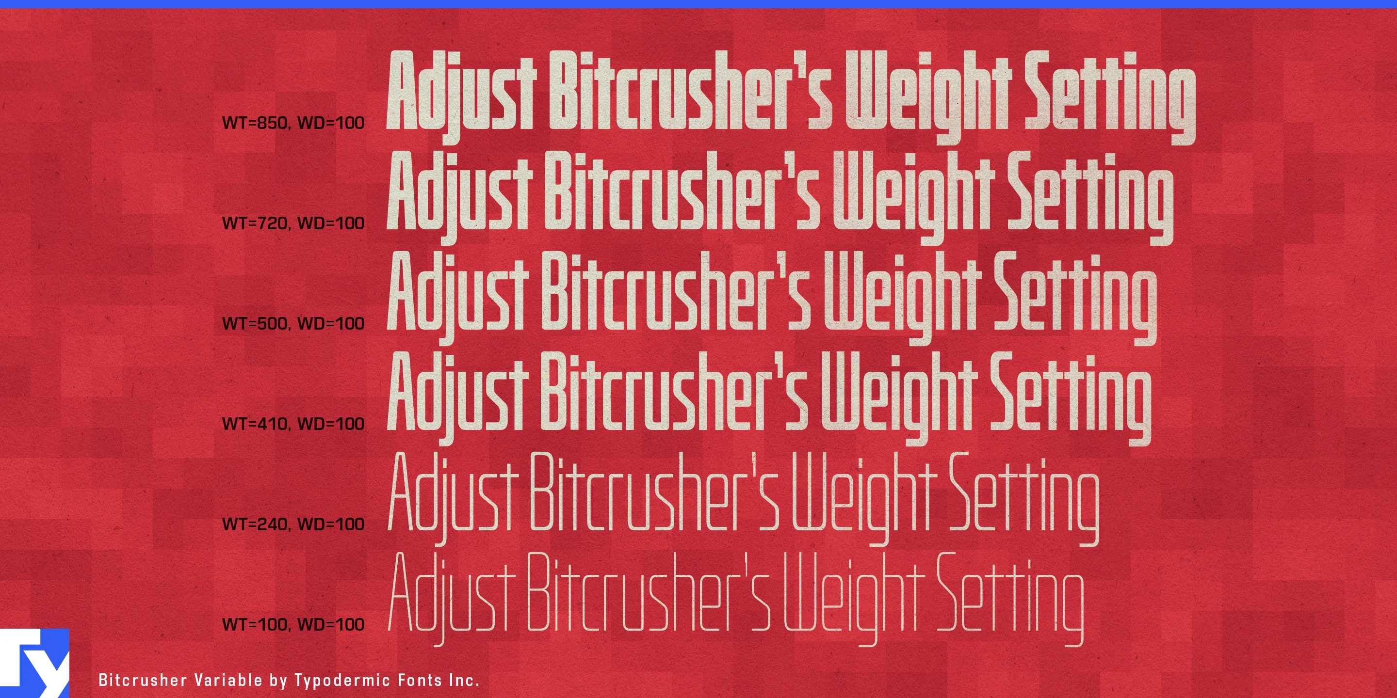 Schriftmuster 9 von Bitcrusher