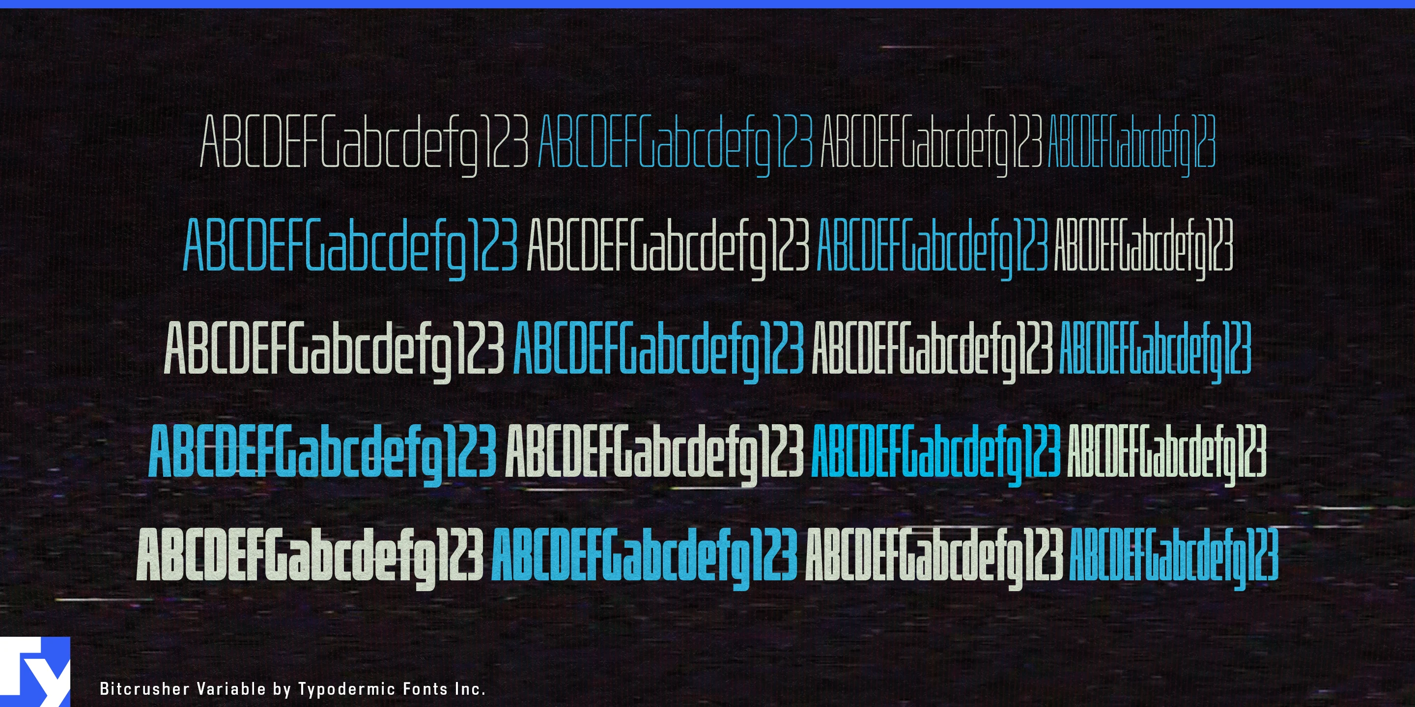 Schriftmuster 11 von Bitcrusher