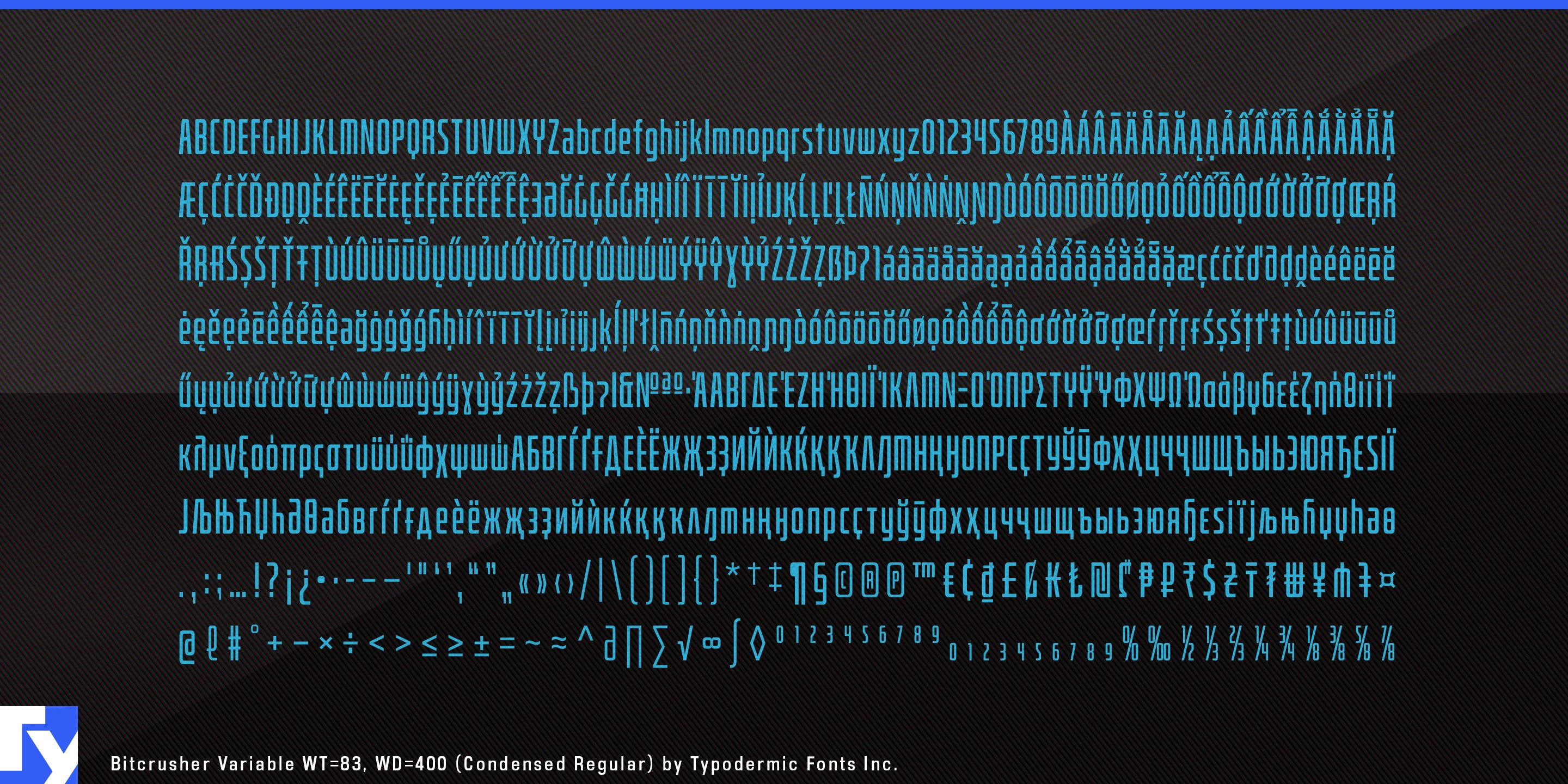 Schriftmuster 12 von Bitcrusher