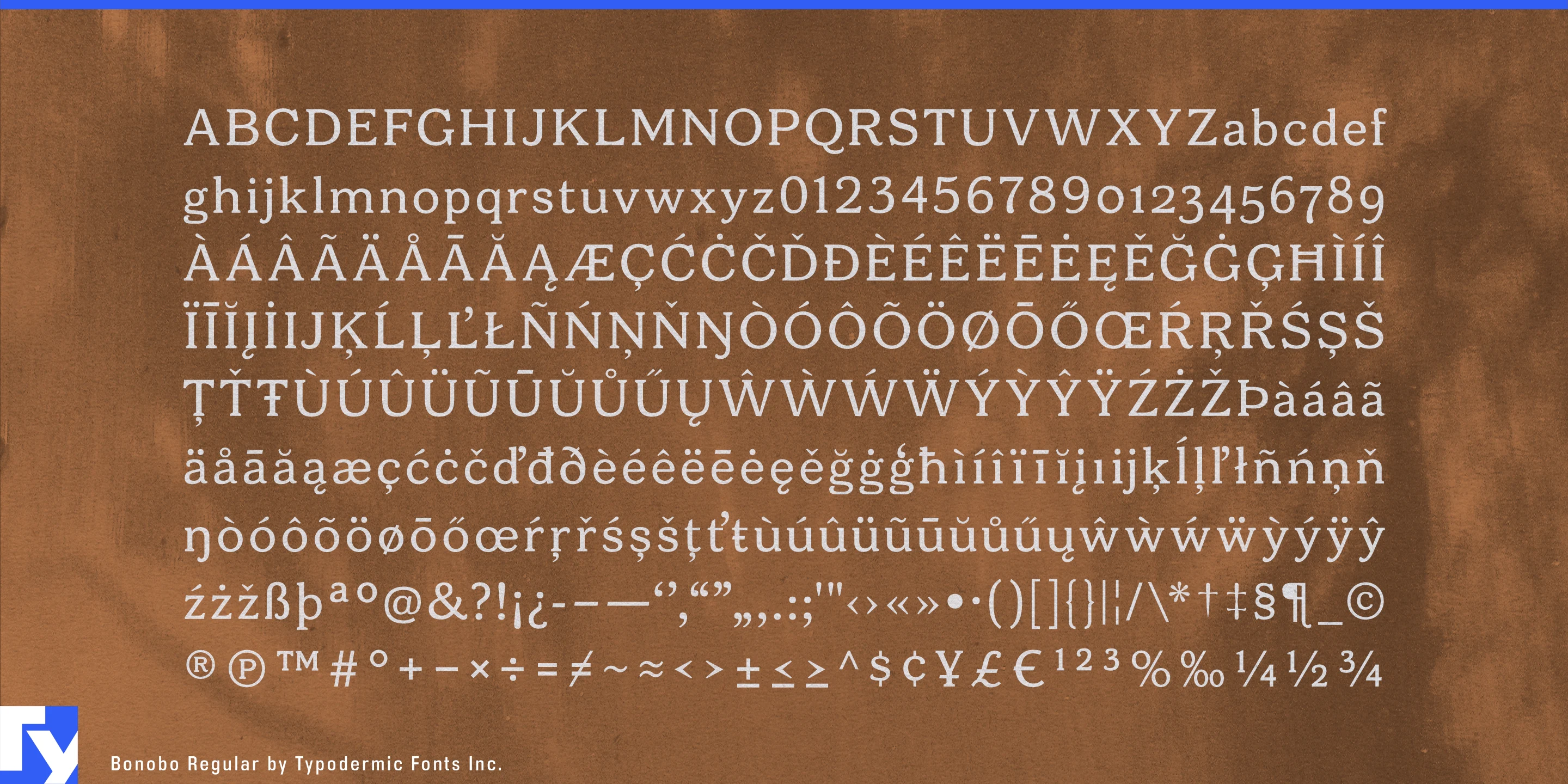 Schriftmuster 5 von Bonobo