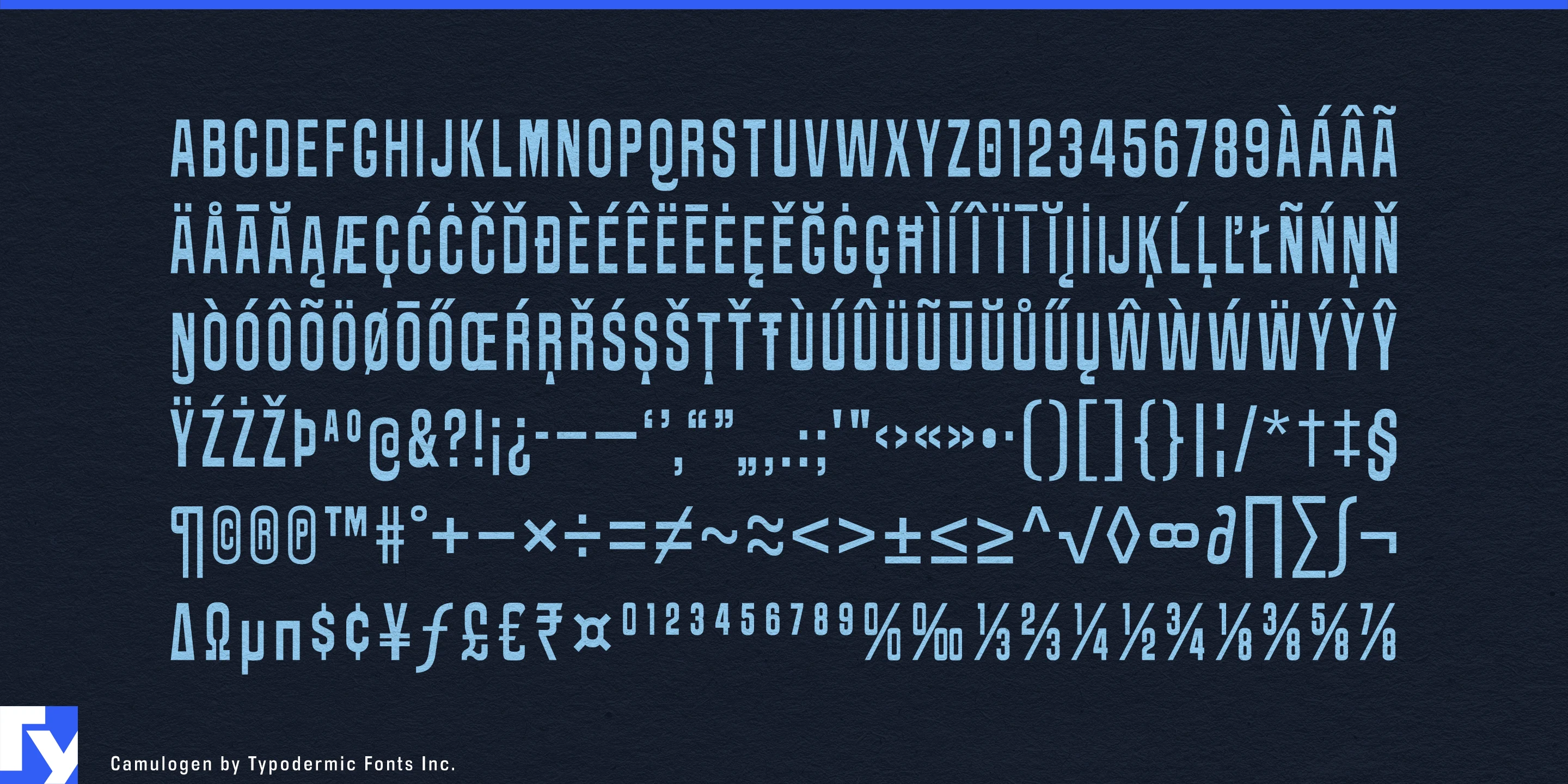Schriftmuster 5 von Camulogen
