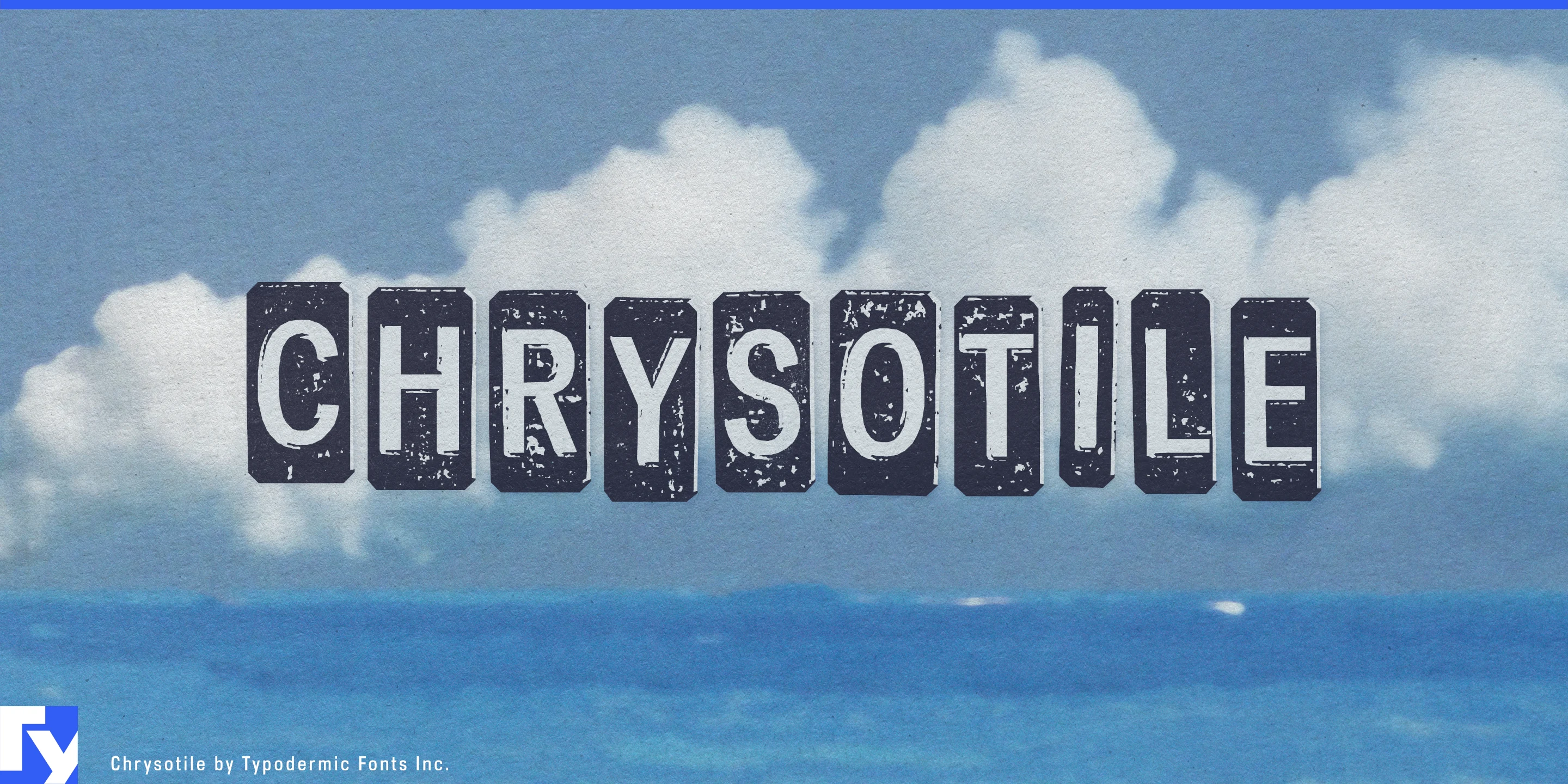Schriftmuster 1 von Chrysotile