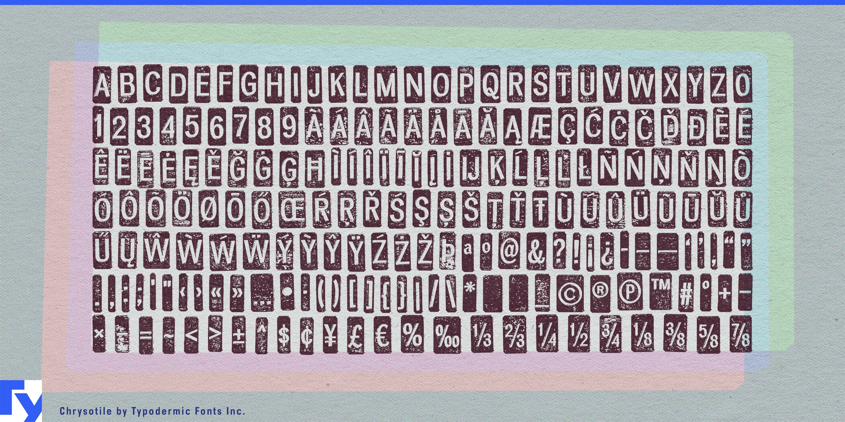 Schriftmuster 5 von Chrysotile