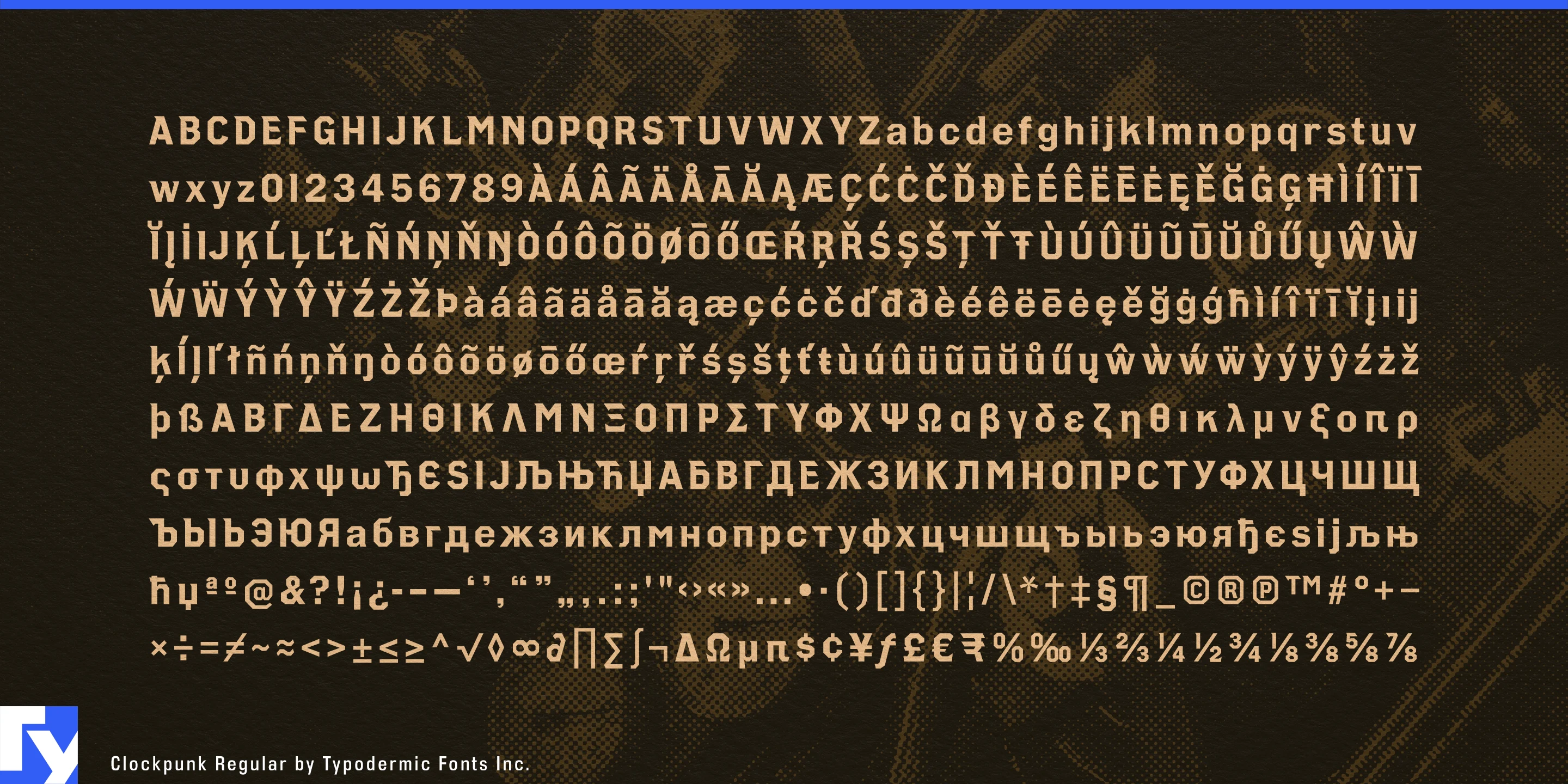 Schriftmuster 5 von Clockpunk