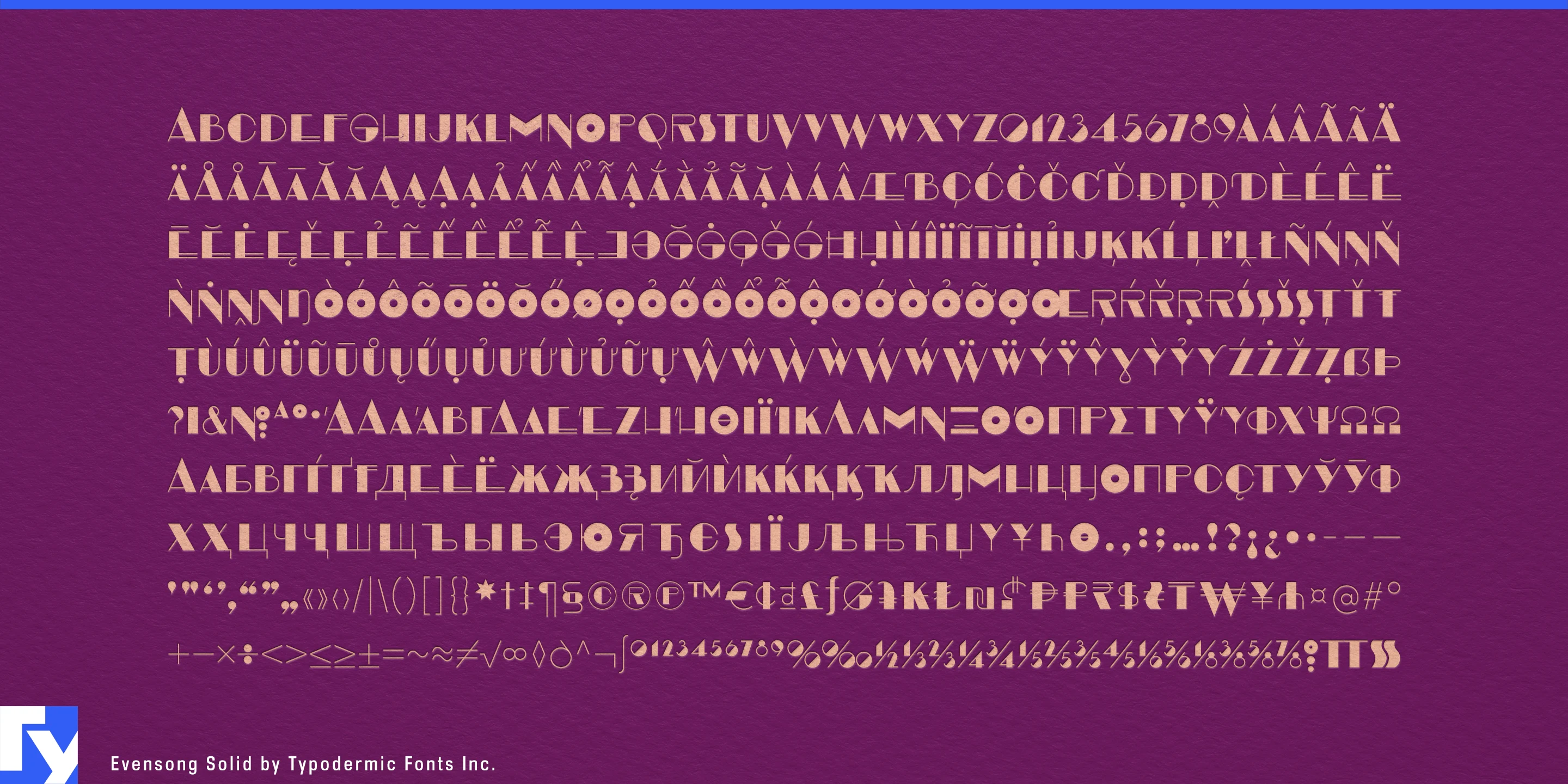 Schriftmuster 5 von Evensong