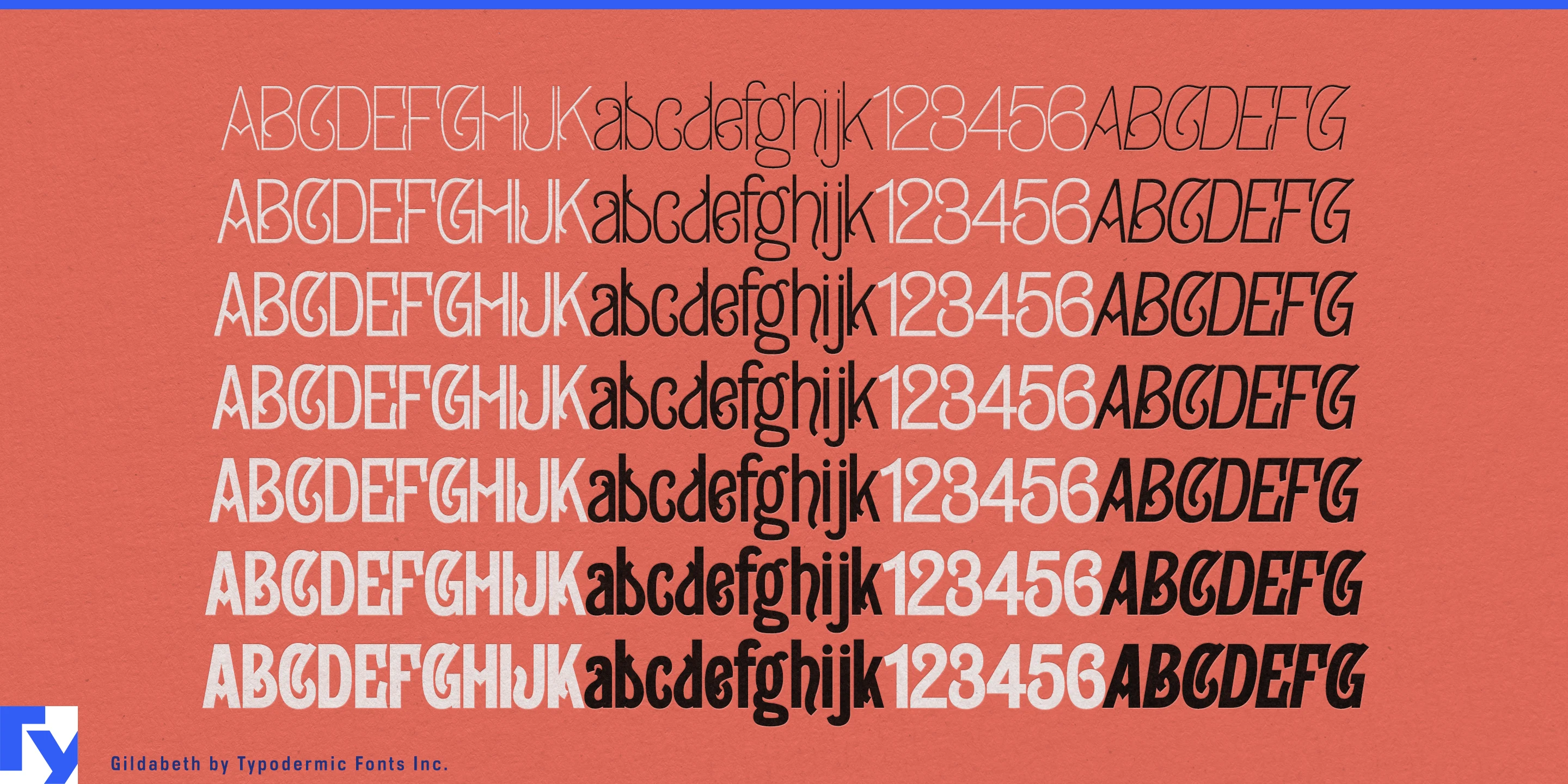 Schriftmuster 3 von Gildabeth