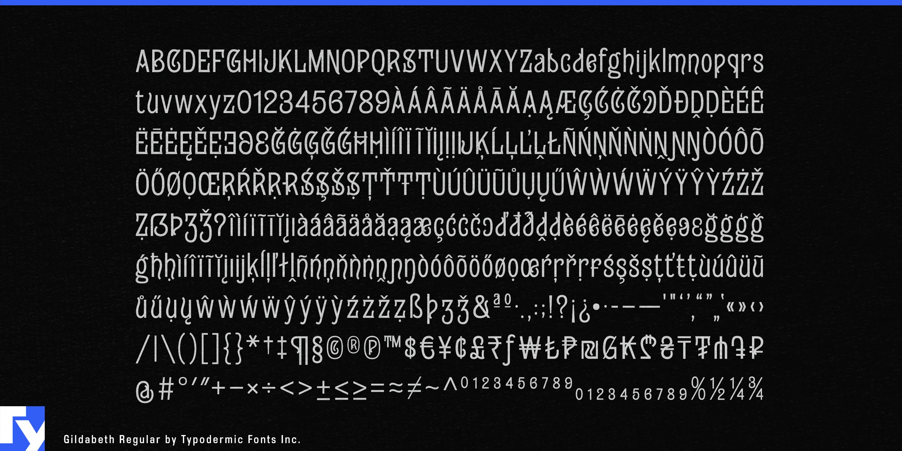 Schriftmuster 5 von Gildabeth