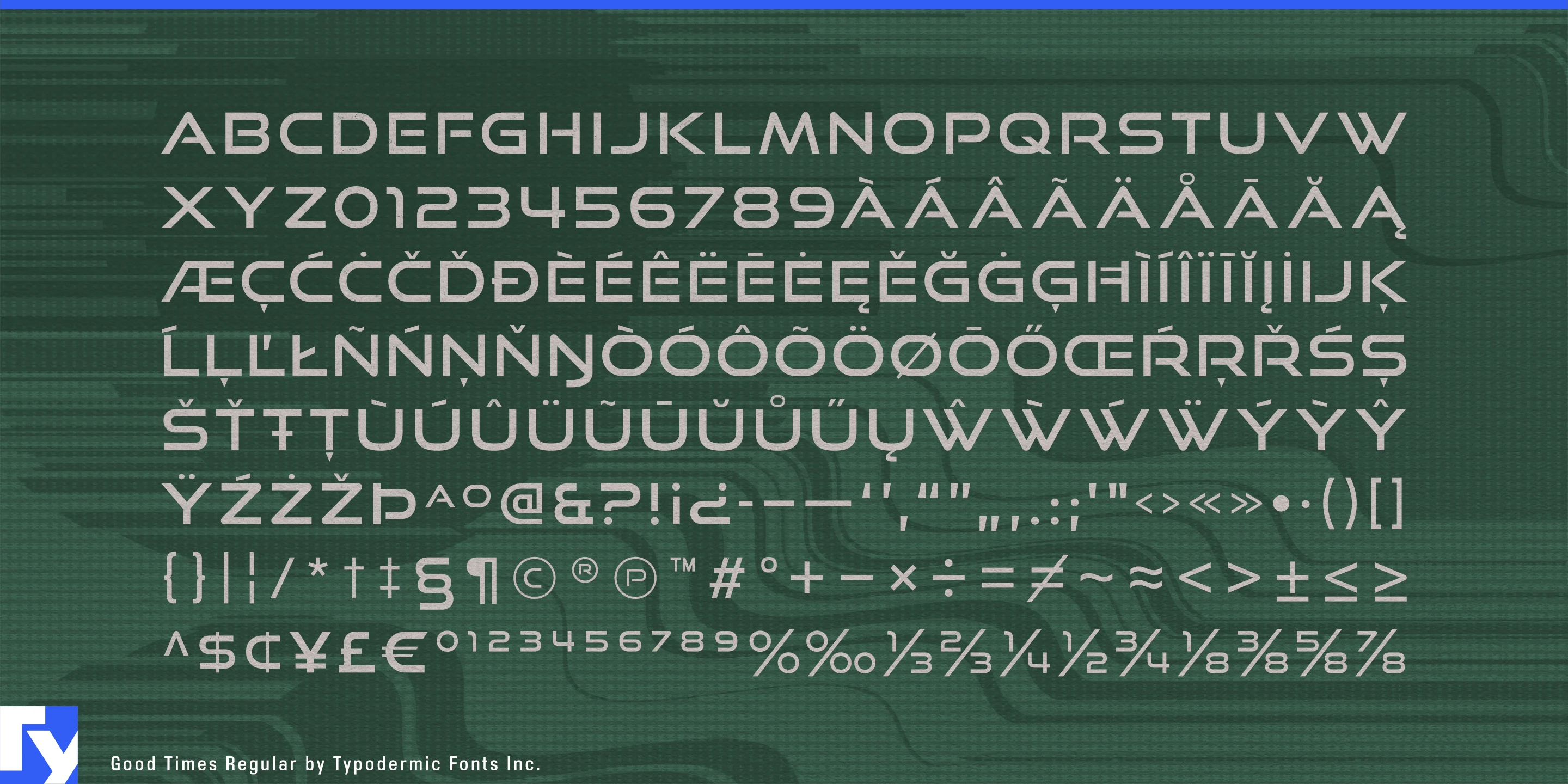 Schriftmuster 5 von Good Times