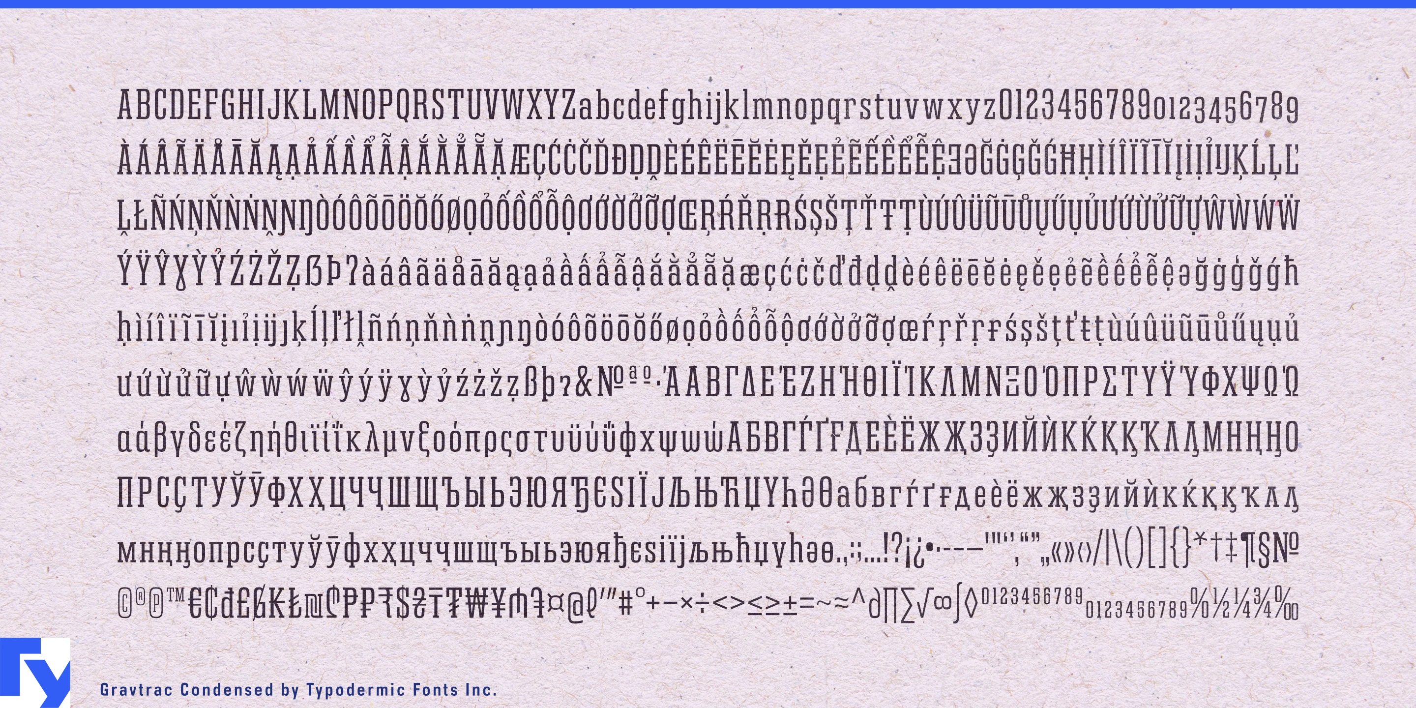 Schriftmuster 5 von Gravtrac