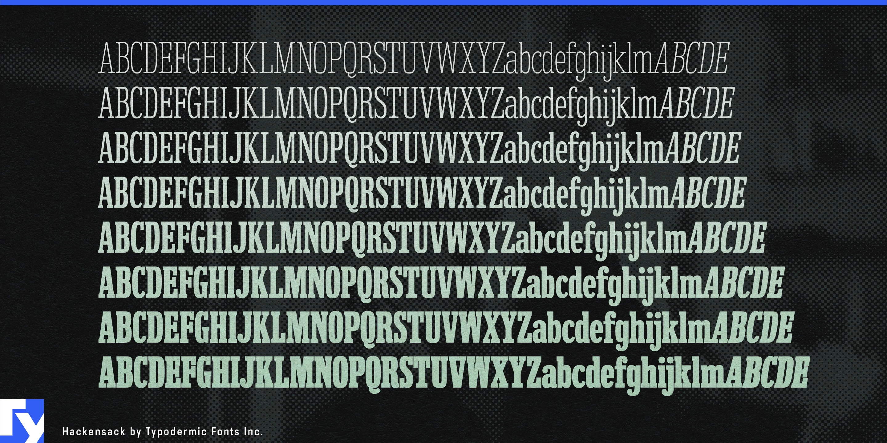 Schriftmuster 4 von Hackensack