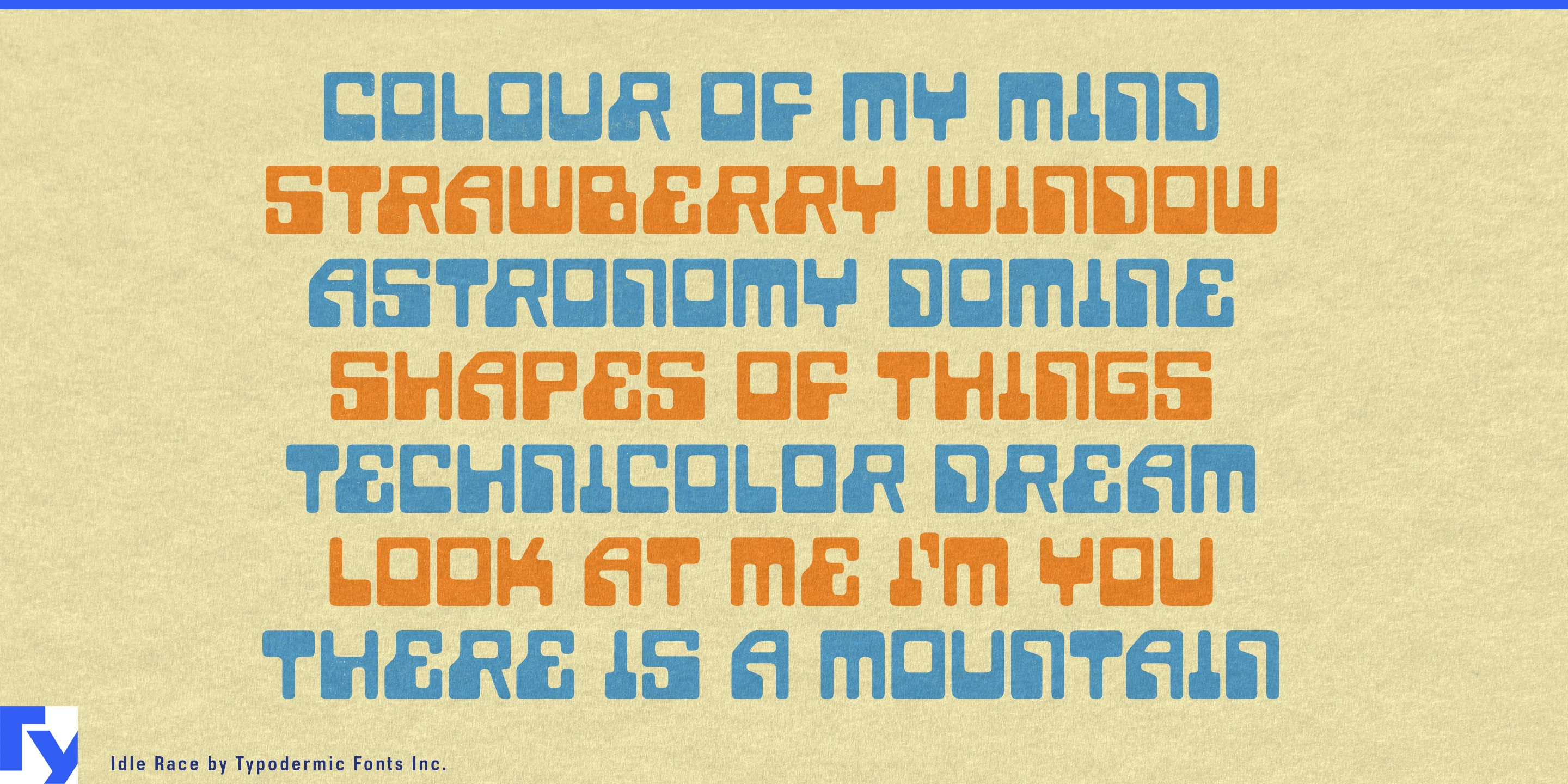 Schriftmuster 3 von Idle Race