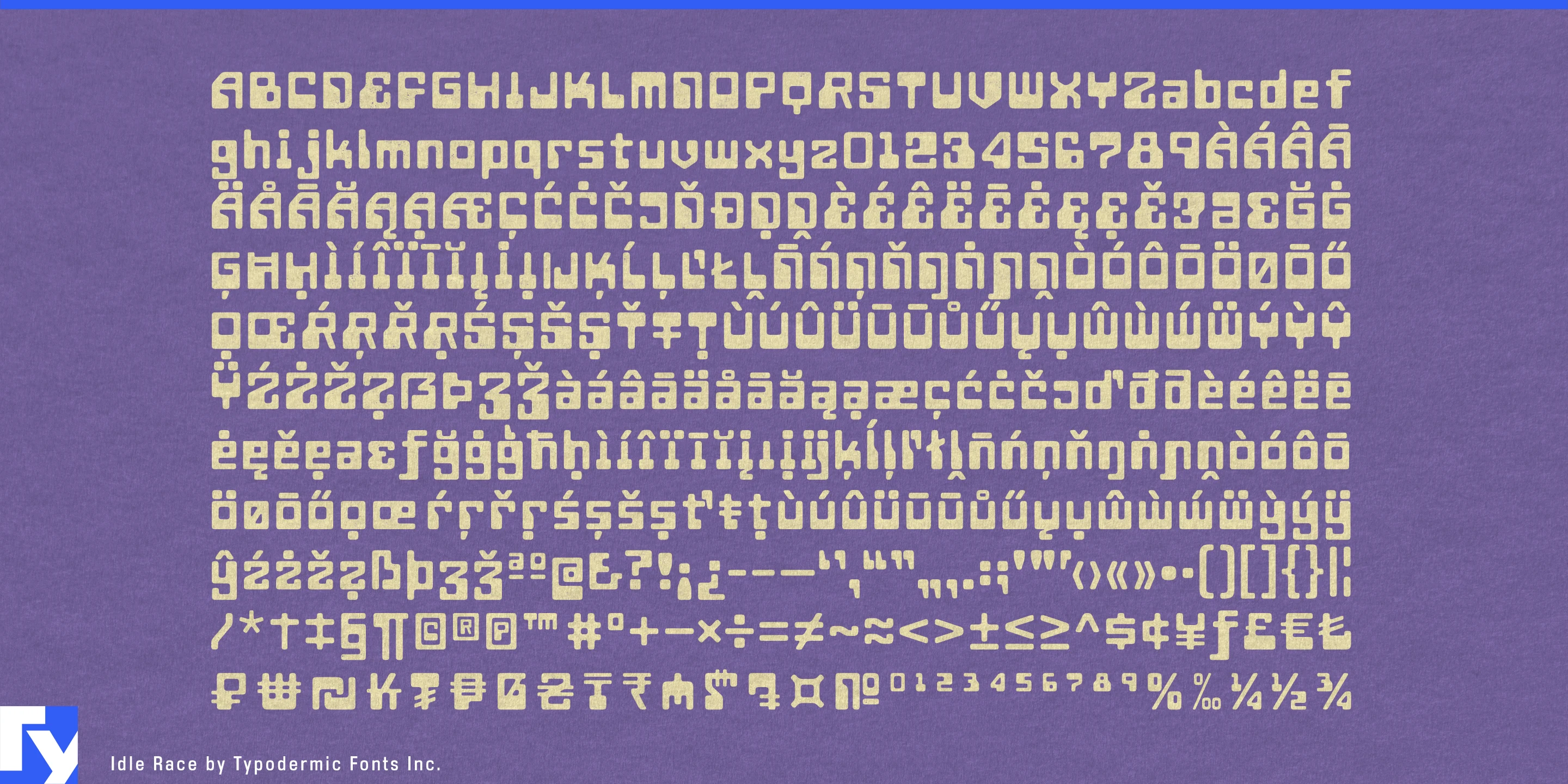 Schriftmuster 5 von Idle Race