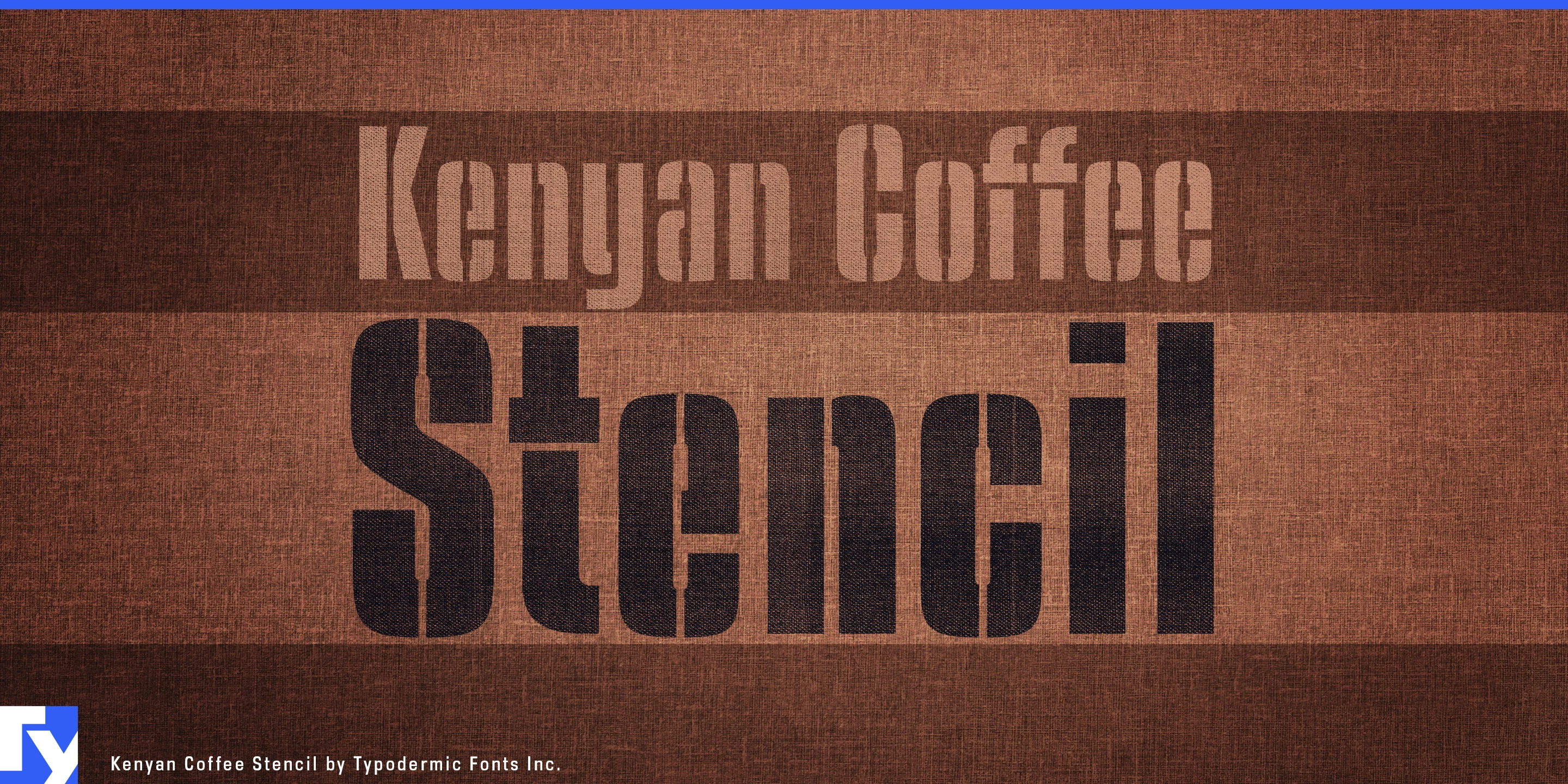 Amostra 1 de Kenyan Coffee Stencil