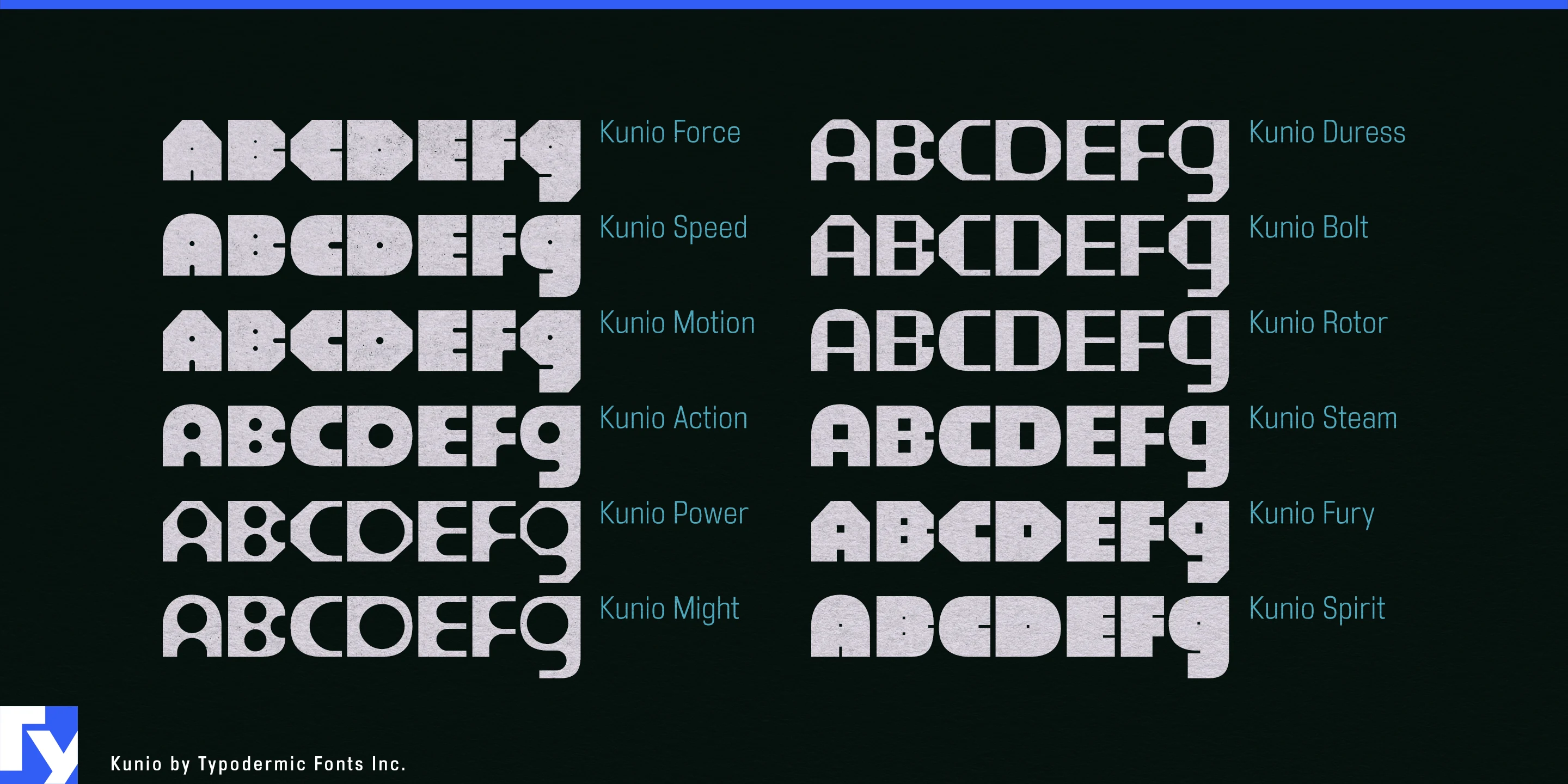 Schriftmuster 4 von Kunio