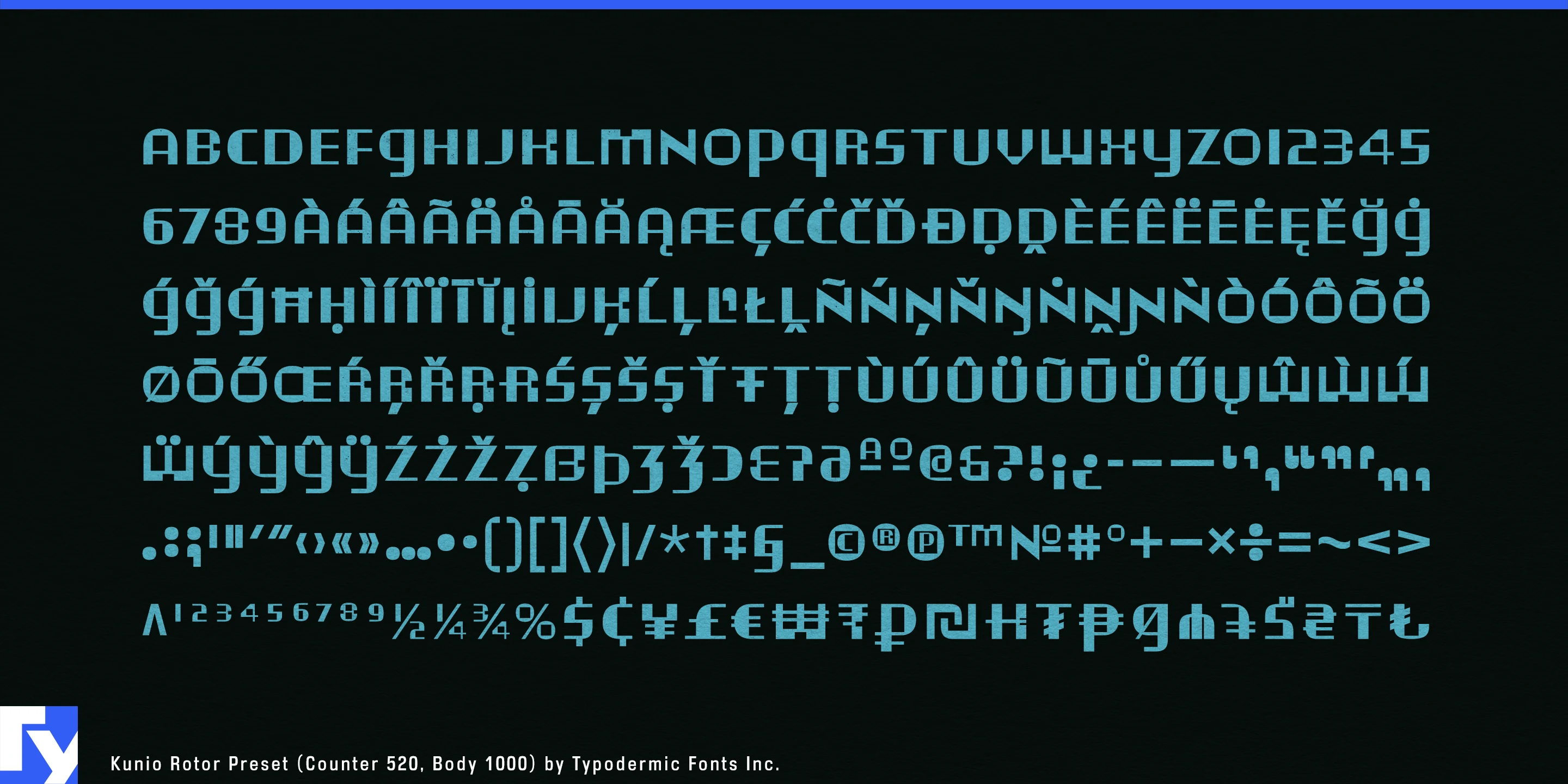 Schriftmuster 5 von Kunio