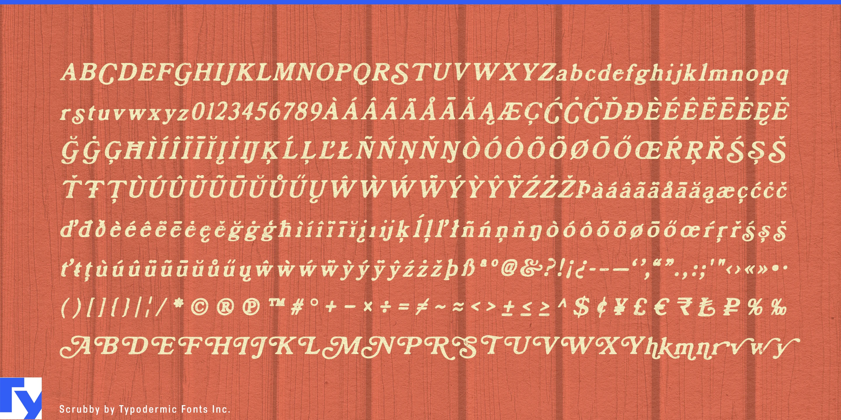 Schriftmuster 5 von Scrubby