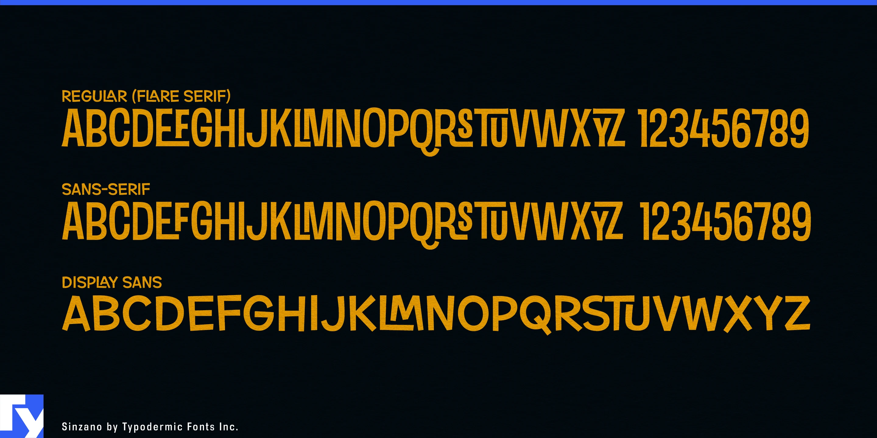 Schriftmuster 4 von Sinzano