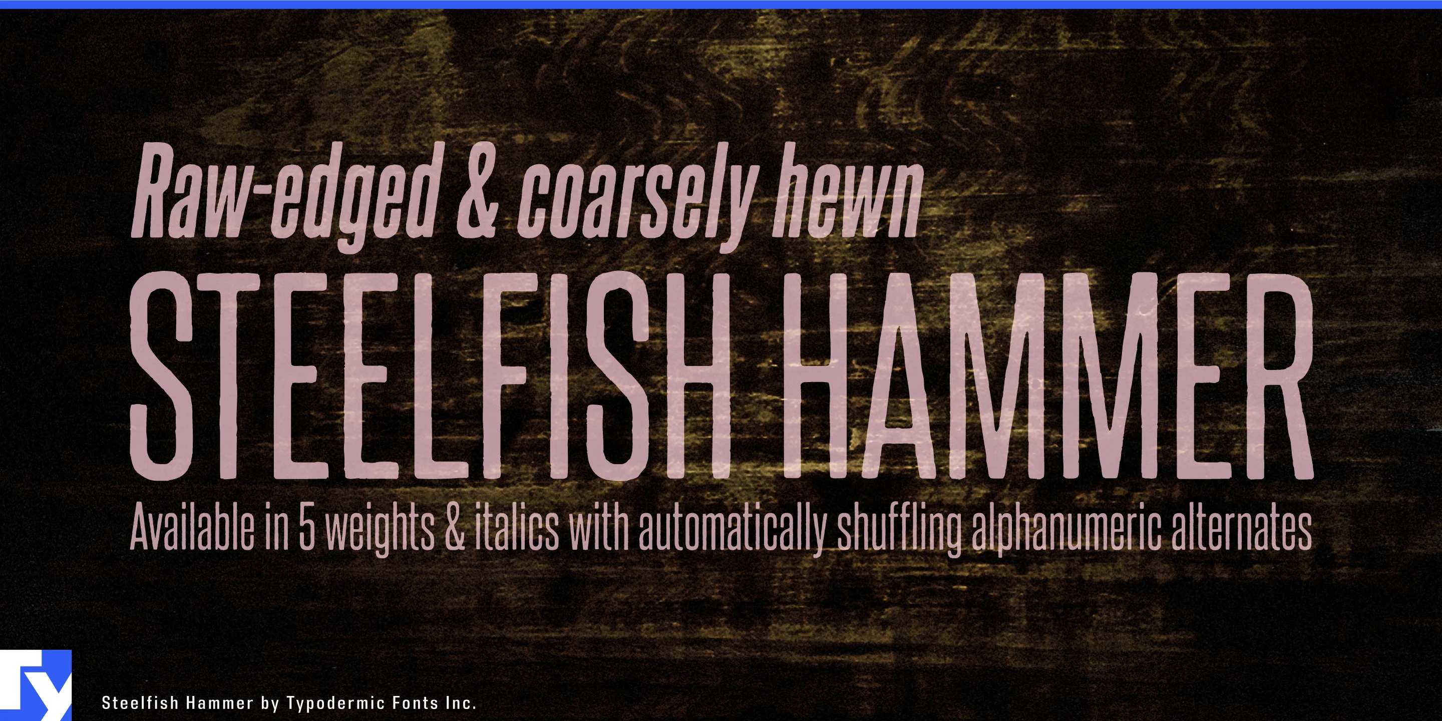 Schriftmuster 1 von Steelfish Hammer