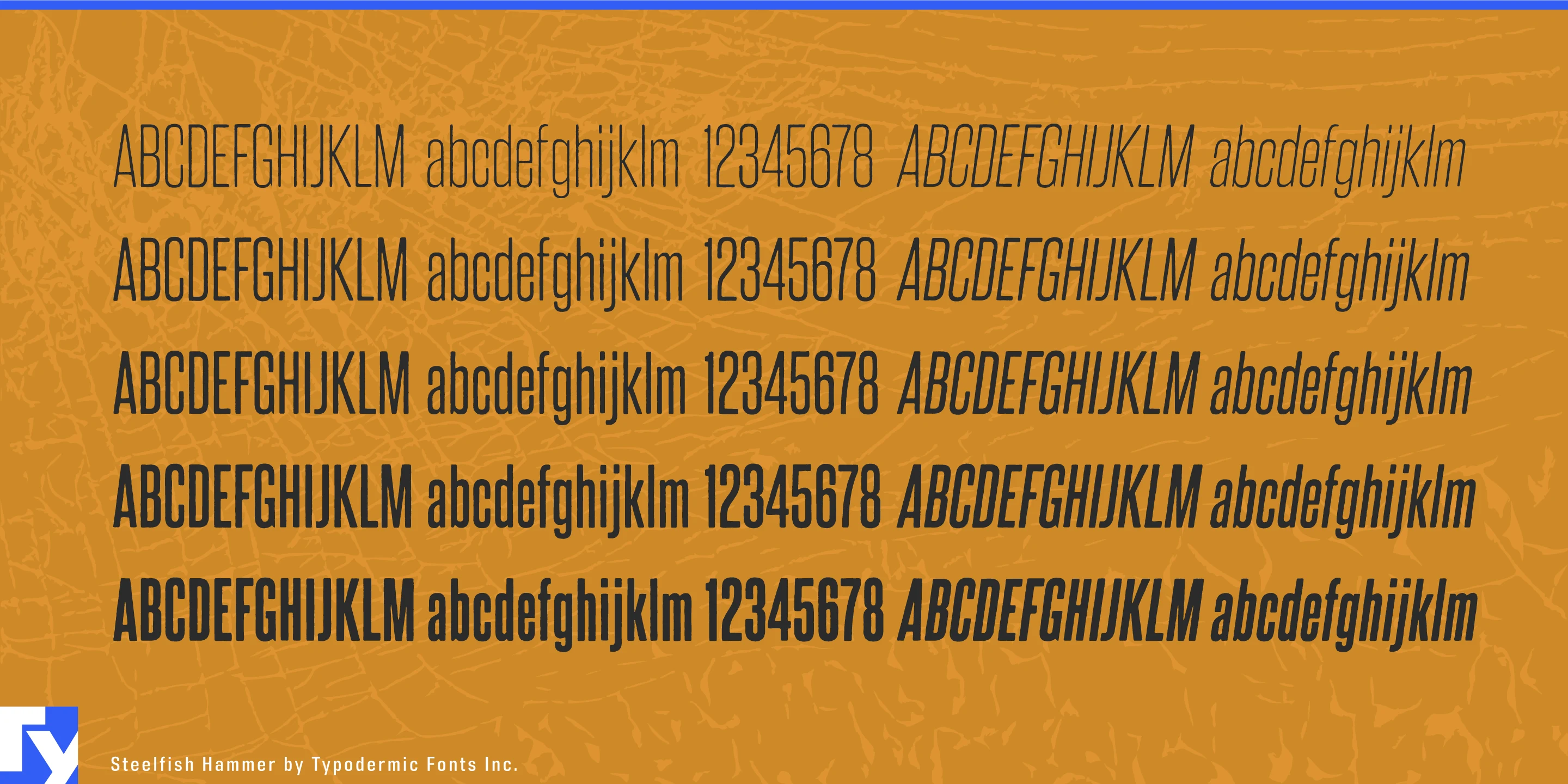 Schriftmuster 4 von Steelfish Hammer