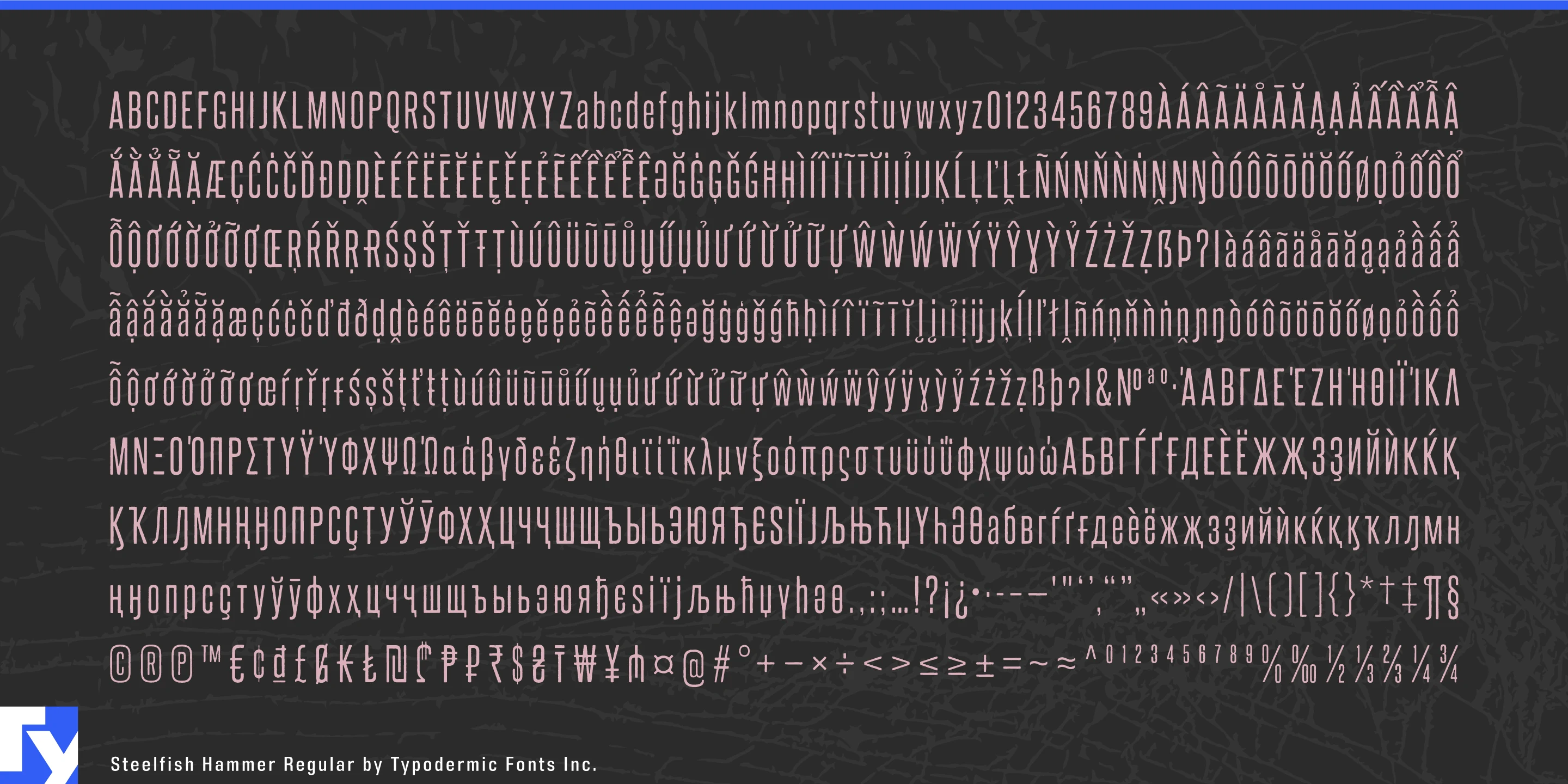 Schriftmuster 5 von Steelfish Hammer