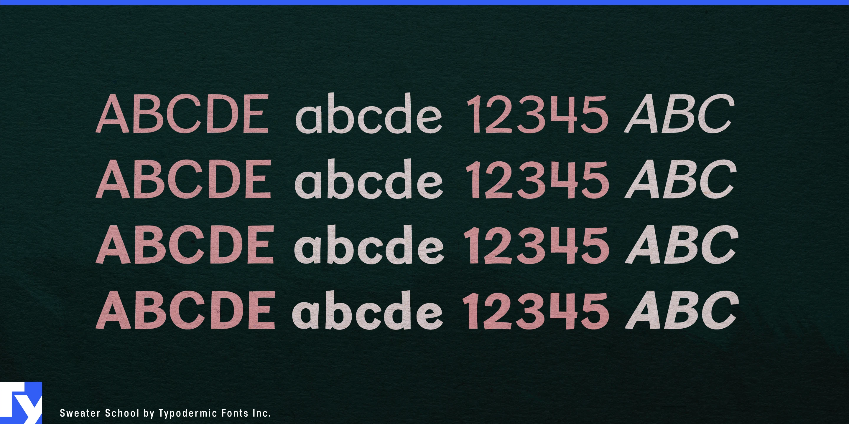 Schriftmuster 4 von Sweater School