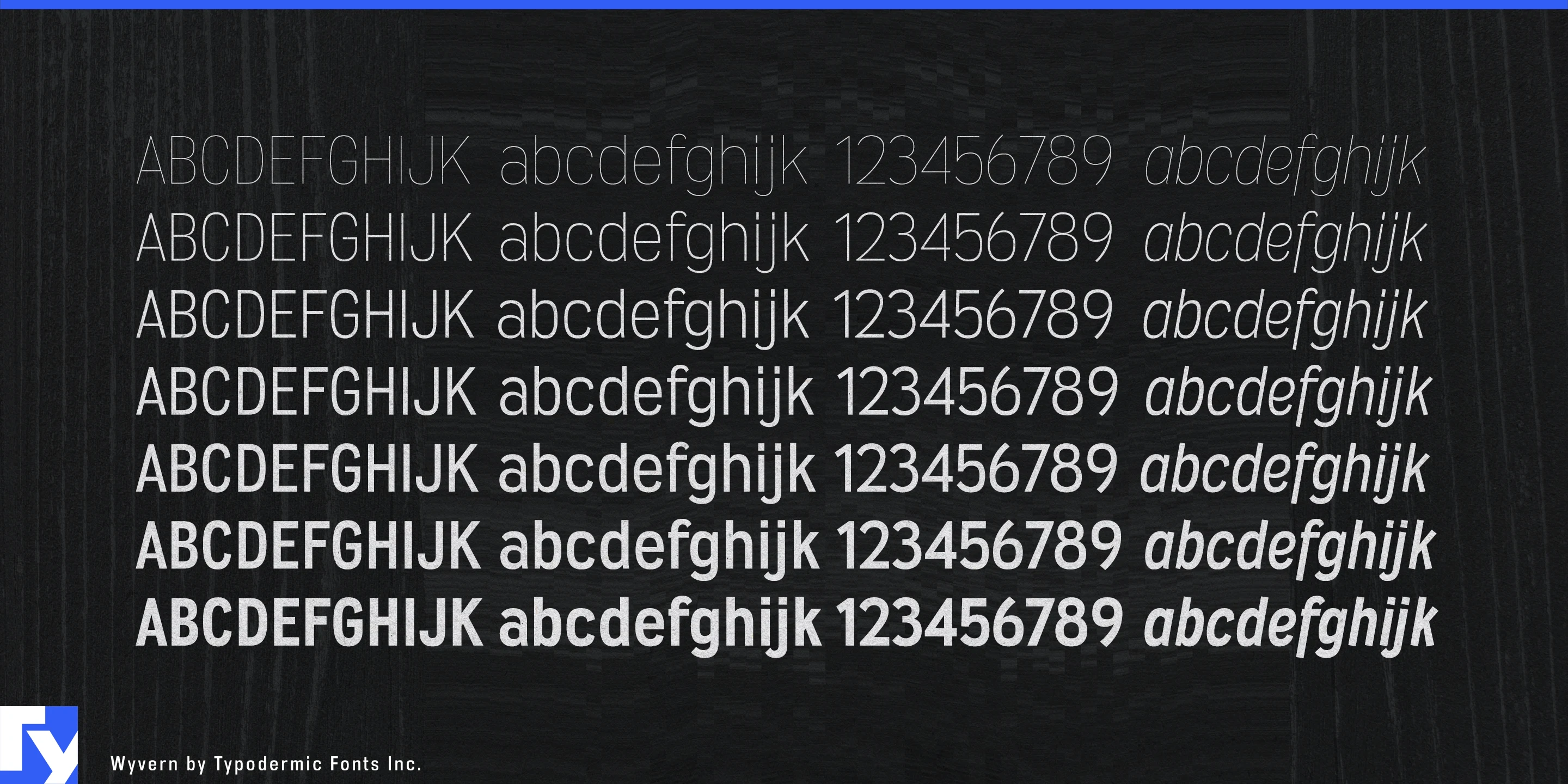 Schriftmuster 4 von Wyvern